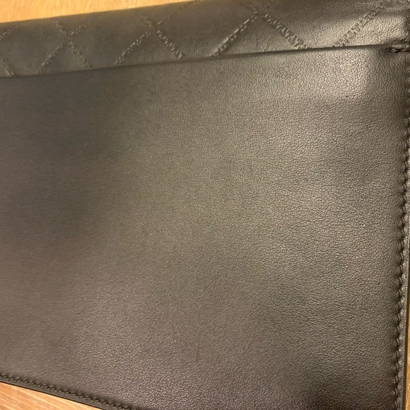 Tory Burch Georgia Turn - lock large black leather bag - Picture 15 of 16